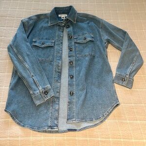 Madewell Denim Long-Sleeve Button-Up Shirt XS